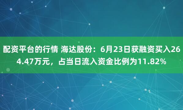 配资平台的行情 海达股份：6月23日获融资买入264.47万元，占当日流入资金比例为11.82%